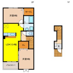 グリーンローズＣの物件間取画像